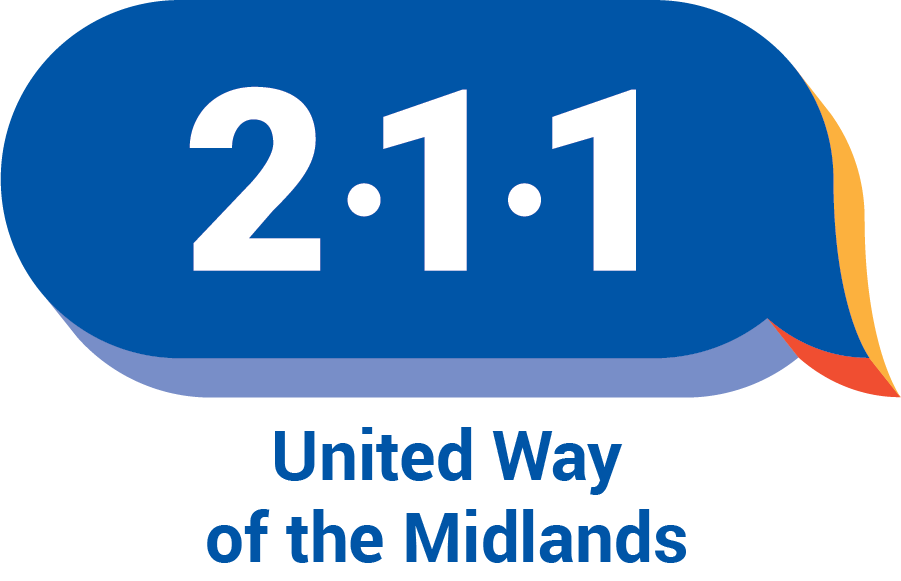 211 logo with United Way of the Midlands on two lines