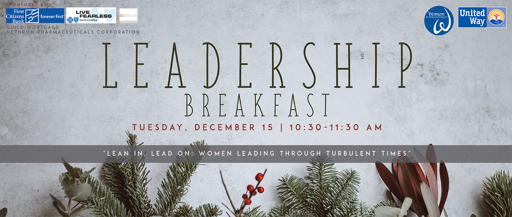 Register for Women in Philanthropy Leadership Breakfast on Tuesday, December 15