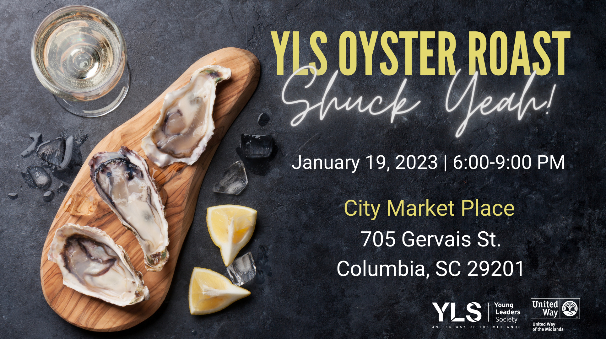 YLS Oyster Roast event graphic